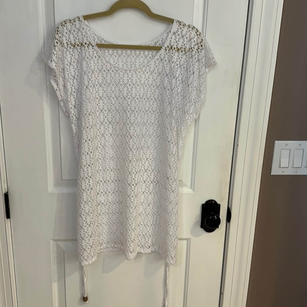 White beach coverup